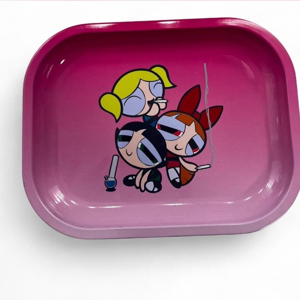 Pink power puff girls Cartoon Character Ash Tray